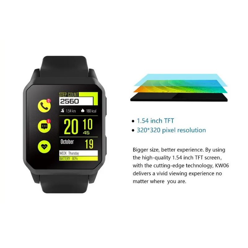 Smartwatch для ios и Android интеллектуальные часы kw06 pk kw88 поддерживает две SIM карты MTK6580 4
