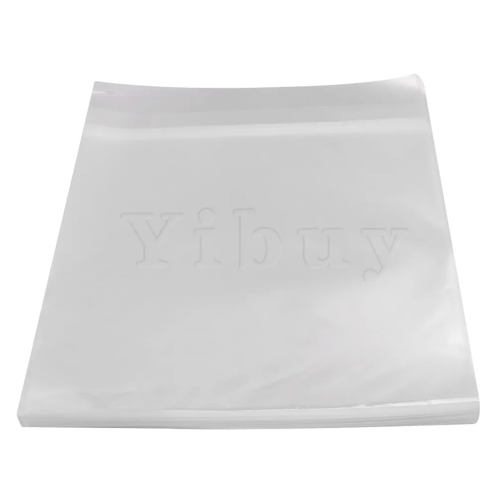 

Yibuy 100Pieces 12Inches Plastic Thicker Version Vinyl Records Outer Sleeve