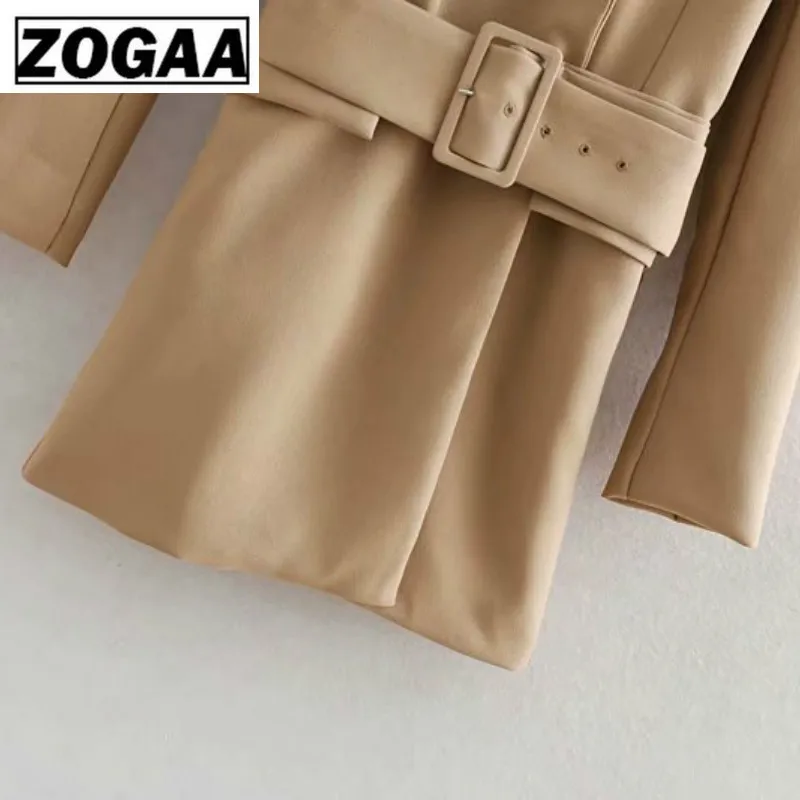 2019 Spring Belt with Women's Women's Suit Jacket Ladies Blazer Casual Long Coats 2019 Woman Clothes Office Blazer for Work