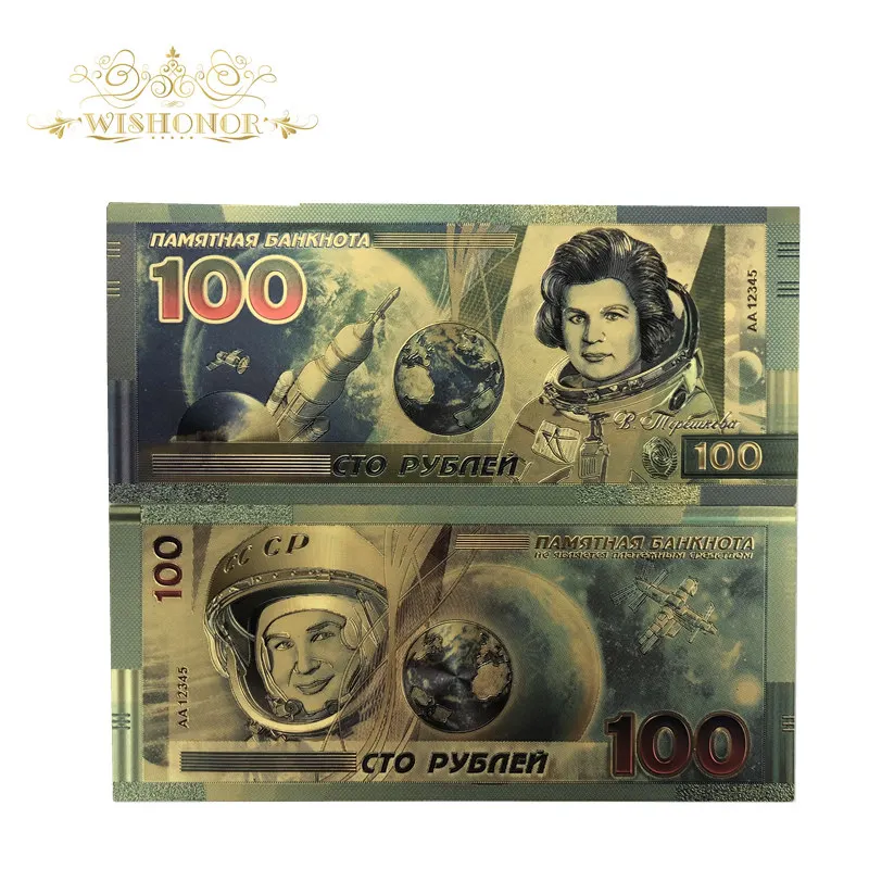 10 шт./лот лидер продаж для новой России космические банкноты 100 рублей в