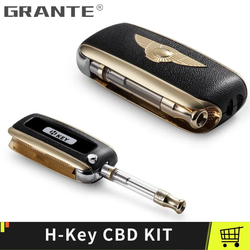 

100% Original Grante H Key Vaporizer MOD With 650mAh Battery Box Mod 510 Thread CBD Tank Wax Atomizer Vape Pen