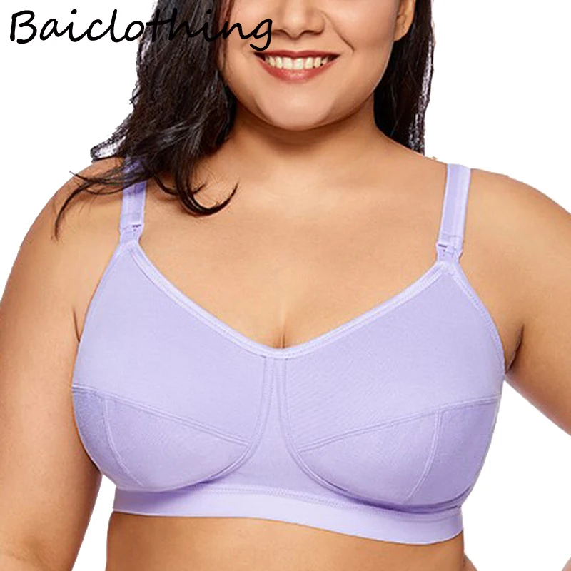 

Womens Bra Plus Size Women's Breathable Supportive Cotton Bra 32 34 36 38 40 42 44 46 48 C D DD E F 4 Colors