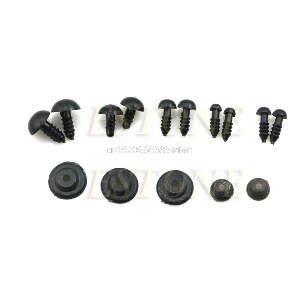 100Pcs Set 6 12mm Plastic Safety Eye For Teddy Bear Doll Animal Puppet Toy HC6U Drop