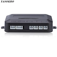 YASOKRO Parktronic Dell’automobile Del Sensore di Parcheggio del LED Controller di Retroilluminazione del Display Radar di Inverso di Backup Monitor Detector Host del Sistema di 12 V-24 V