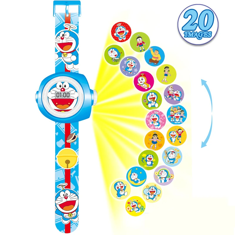 Princess Spiderman Kids Watches 20 Projection Cartoon Pattern Digital Child watch For Boys Girls LED Display Clock Relogio - Цвет: DD