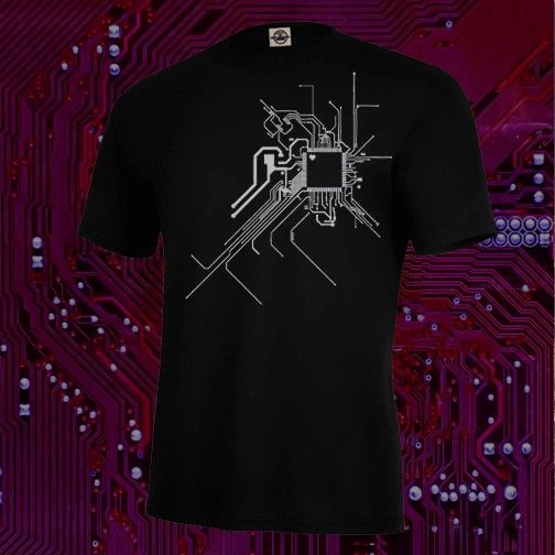 2019 Quality Casual Printing Tee Brand New CIRCUIT BOARD