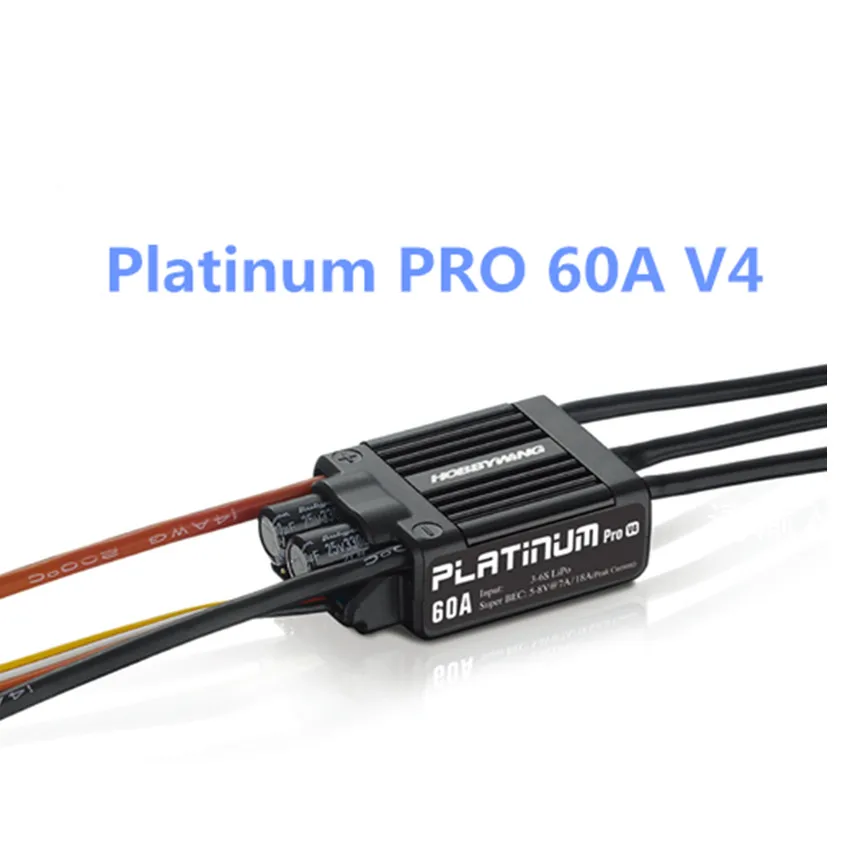 HobbyWing PRO V4 60A ESC (3S 6S) for 450 480 Class Heli