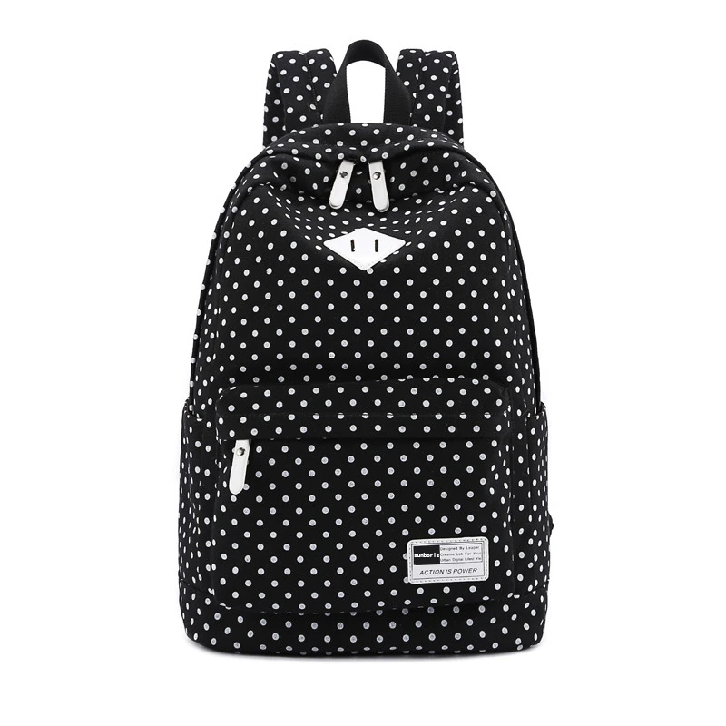 cute black and white backpacks