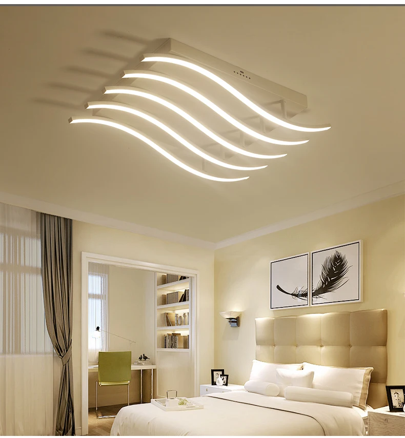 Современные светодиодные потолочные люстры-светильники для гостиной декоративное освещение спальни светильники AC85-265V светильник люстра