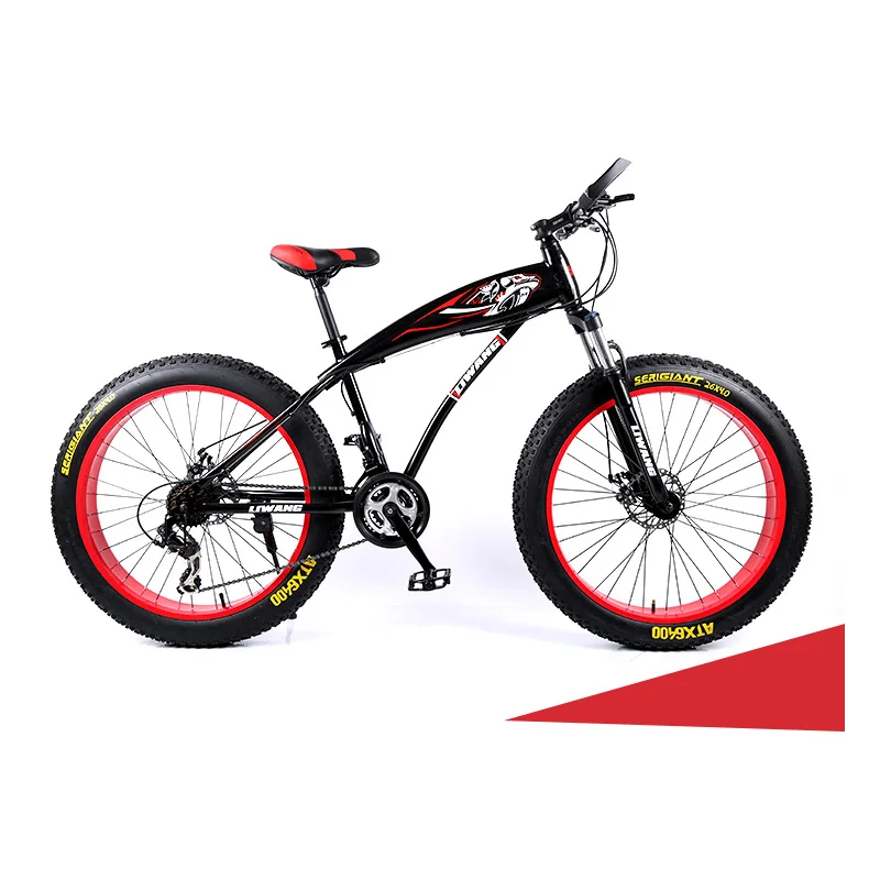 Top Snow Bike 21 Speed 24 Speed 27 Speed 26 Inch Double Disc Brake Big Tire Mountain Bike 0