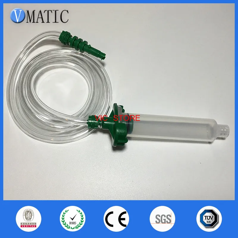 

Free Shipping 5 sets EFD 55cc/ml Syringe Barrel Valve Robot Adapter With Syringe & Dispensing Needle Tip