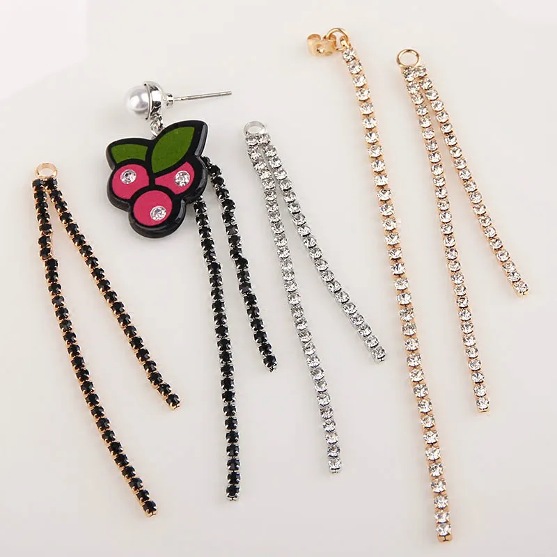 

Dense claw chain shining diamond color chain can hang ring chain Han Guoer line accessories DIY manual earrings materials
