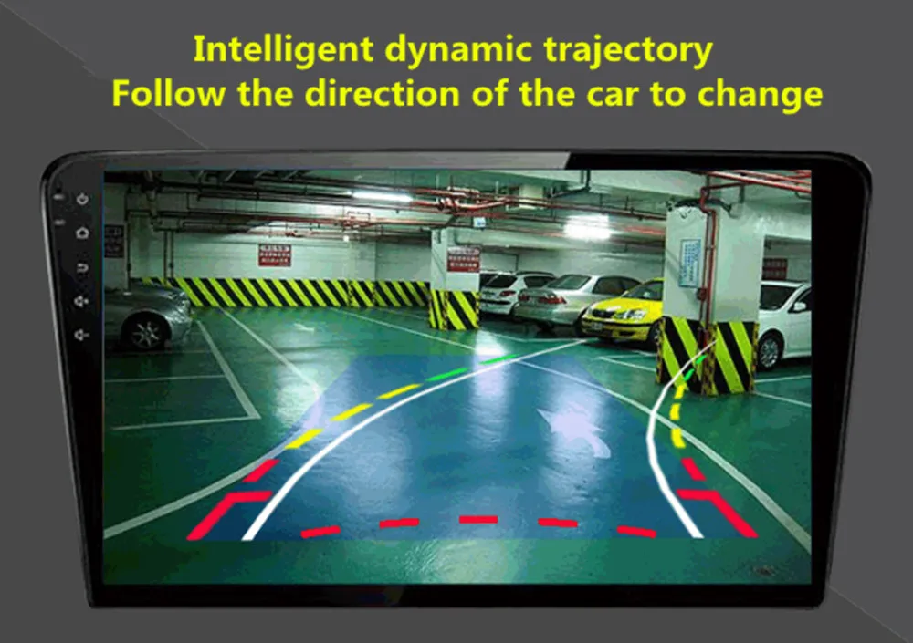 Интеллектуальная динамическая траектория HD Автомобильная камера заднего вида светодиодный камера ночного видения обратная парковка водонепроницаемая CCD камера