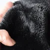 Prova Perfetto/осенне-зимние новые стильные выразительные рыцарские сапоги из натуральной кожи на низком каблуке Удобные однотонные женские высокие сапоги с круглым носком - Цвет: Black Plush in