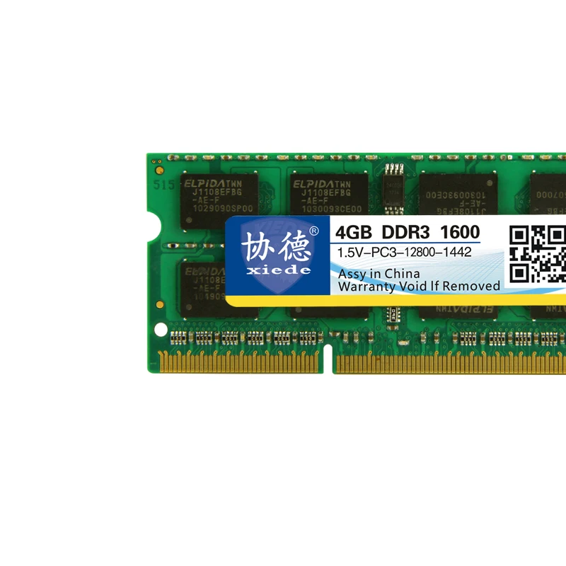 IG-xiide модуль оперативной памяти для ноутбука Ddr3 1600 Pc3-12800 204Pin Dimm 1600 МГц для ноутбука