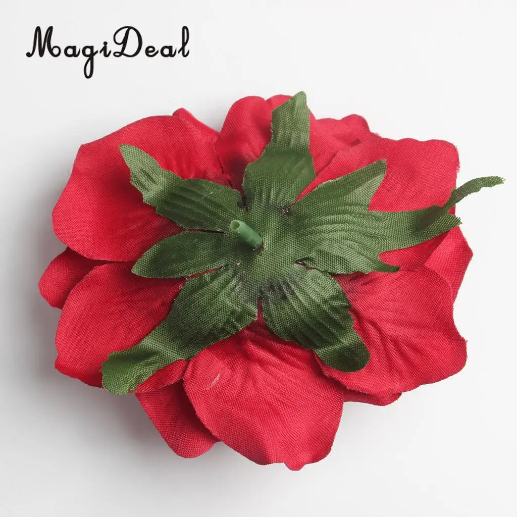 MagiDeal Beautiful 10Pcs Artificial Silk Rose Buds Flower Head DIY for Wedding Dress Enterpiece Embellishments Craft 10 Colors