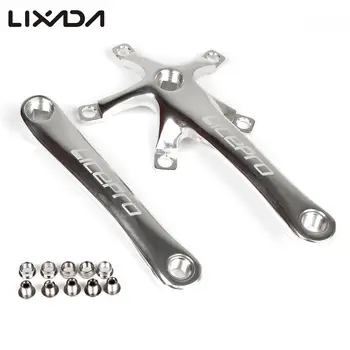 

Cycling Bike Crankset suit Bicycle 170MM Crank Arm Set Folding Bike Crank BCD 130MM Five Square Holes Bike Accessories