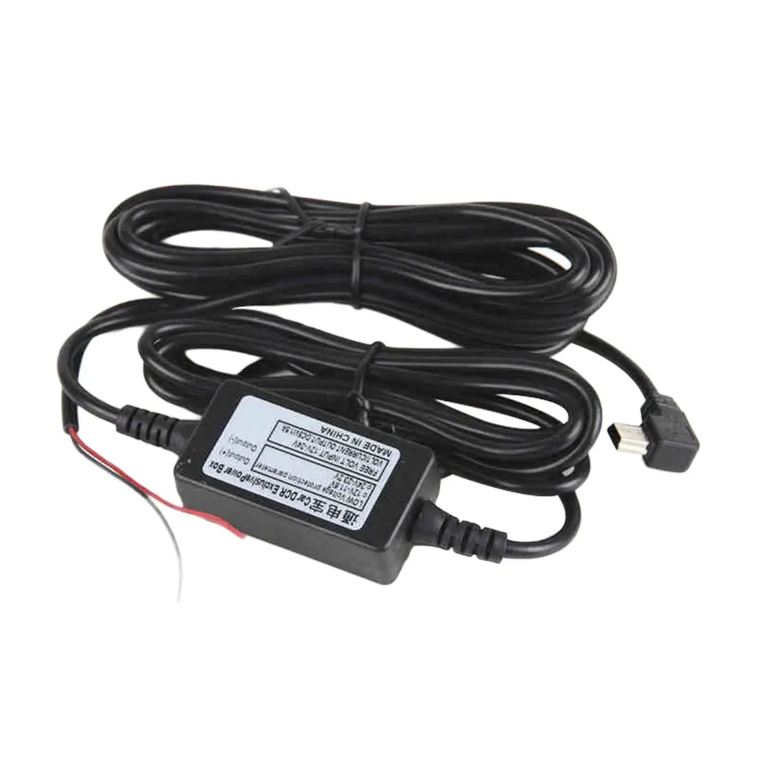 Dewtreetali DC 12V to 5V 1.5A 3M 4M Car Charger Cable Mini USB Hardwire