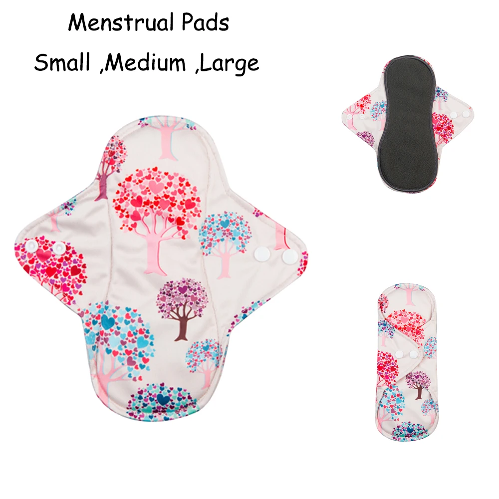 BABYLAND pour dames serviettes menstruelles (15 pièces beaucoup) serviette hygiénique, tampon d'époque MC Pad fabricant de matériel de charbon de bambou (lot de 15)