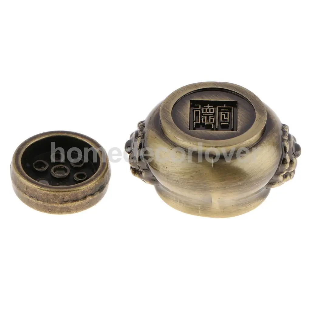 Chiense Style Copper Alloy Incense Burner Stick Holder Incense Base Plug Home Decoration