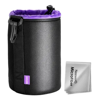 

Neewer Medium Lens Pouch Bag 4.3x4.3x5.9 inches/11x11x15cm Neoprene Bag for Canon Nikon Pentax Sony Olympus Panasonic Vivitar