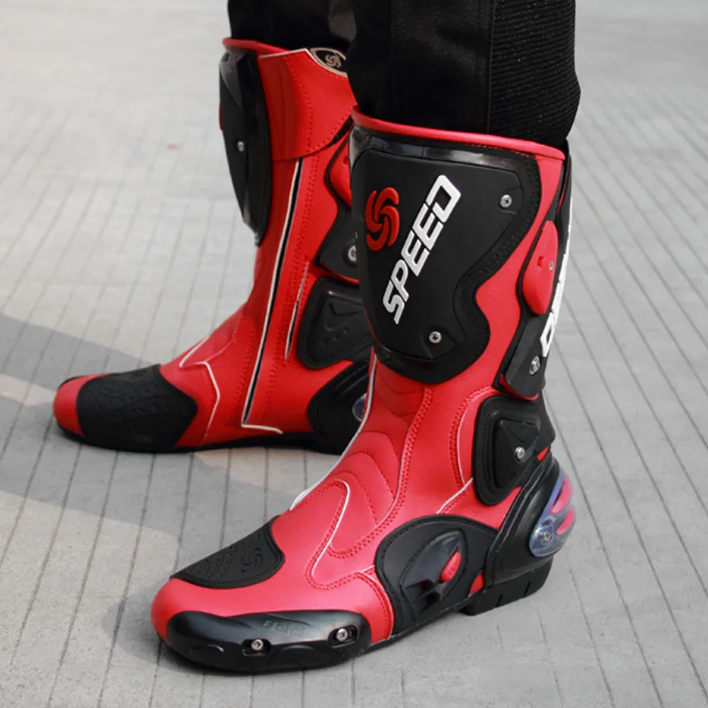 Moto rcycle Boot водонепроницаемые ботинки Pro-biker speed Bikers moto R moto rcyle acing moto cross кожаные ботинки moto cross Racing ботинки