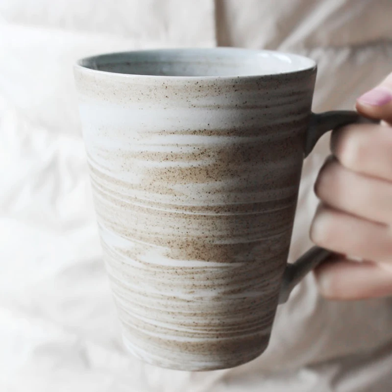 

320ml Japanese Creative Ceramic Retro mug coffee mug Milk Tea Cup travel mug Water cup Home Office Drinkware Wooden box Gift