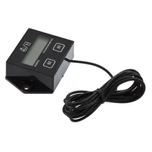 New Motorcycle Tach Hour Meter black Digital Spark Plugs Engine Tachometer Gauge hot selling
