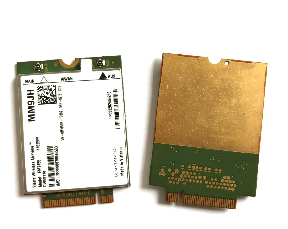 Placa Elevadora Em55 Dw5811e com Módulo 4g Placa Cat6 para Laptop Dell pn Mm9jh - Imagem 4