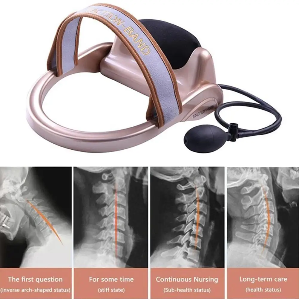 

Neck Cervical Vertebra Tractor Health Care Medical Neck Muscles Pain Relieve Reduce Headaches Spine Cervical Traction Device