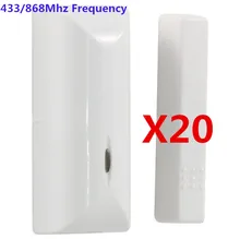 20PCS 433mhz/868Mhz Magnetic door detector wireless door /window sensor intruder alarm system Works with Focus Alarm