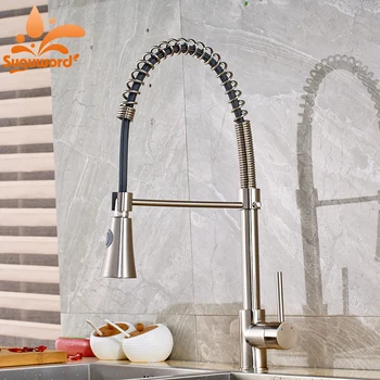 

Classical Types Kitchen Sink Mixer Faucet with Single Handle Single Hole Swivel Spout