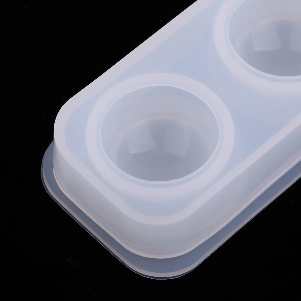 Mini Sphere Ball Shape Pendant Charms with Bail Silicone Mould Resin Casting Mold for DIY Necklaces Bracelets Earrings Jewelry