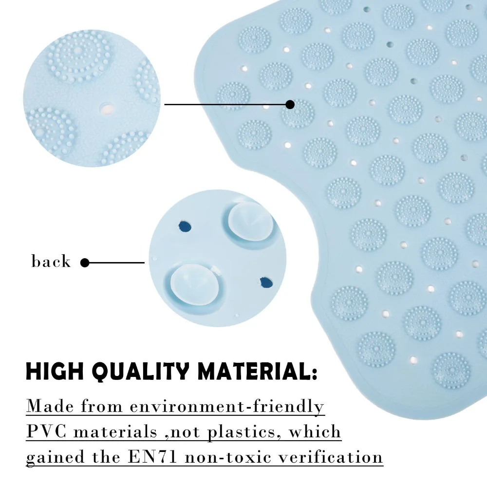 40 см x 100 см Экстра длинный коврик для ванной нескользящие антибактериальные присоски безопасный Коврик для ванны