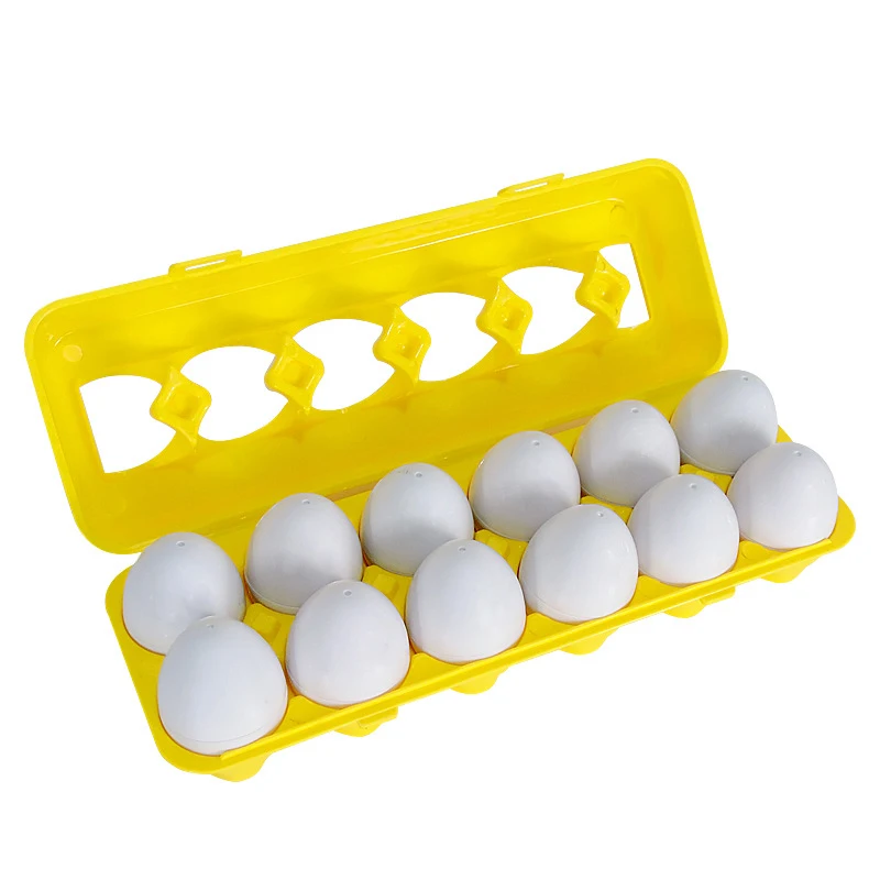Горячая 12 яиц/Набор Обучающие игрушки смешанные формы мудрые ролевые головоломки умные яйца Детские Обучающие пазлы для детей