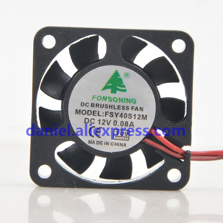 

FONSONING 4cm FSY40S12M 12V 0.08A 4010 Charger Inverter Fan