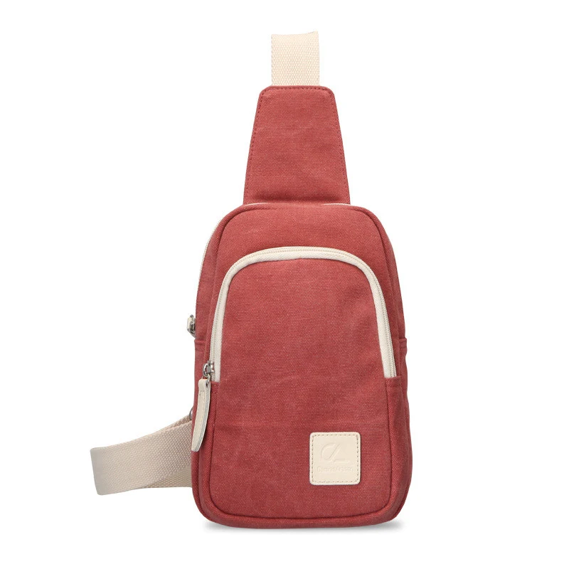 

Brand Canvas Men Chest Pack Crossbody Bag Casual Travel Rucksack Chest Bag Small Sling Bags Women Shoulder Back Pack