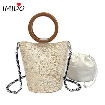 

Clean Transparent Bag Bucket Bag Luxury Brand Shoulder Bags Women Lace Bags For Women 2019 Messenger Crossbody