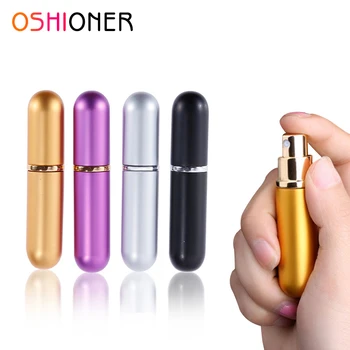 

OSHIONER 5ml/12ml Portable Aluminum Refillable Perfume Spray Bottle Travel Container With Empty Containers Perfume Bottle