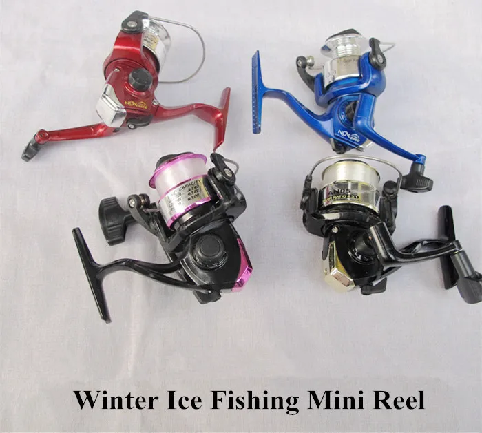 Winter Ice Fishing Reels Shore Raft 1 Bearing Wheel Plastic Mini Lure