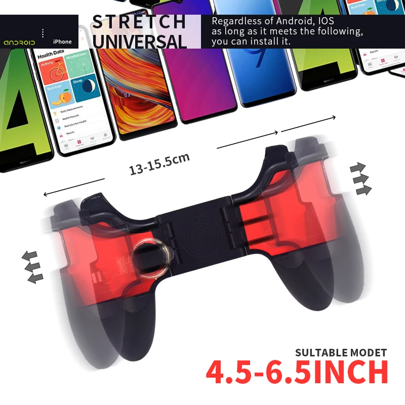  Data Frog Mobile Phone Game Controller L1R1 Shooter Triggers Fire Button For Android Iphone Pubg Ga