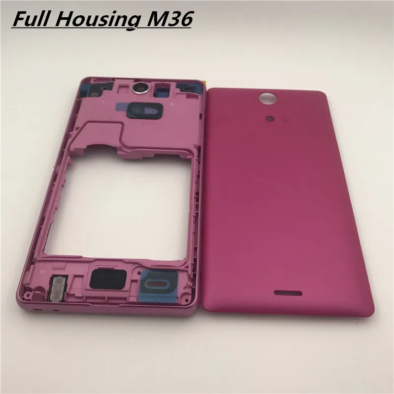 Корпус для Sony Xperia ZR M36H C5502 C5503 черный белый розовый|Корпусы и рамки мобильных