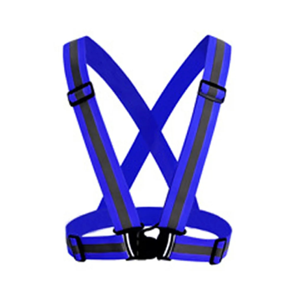Excellent Unisex Outdoor Cycling Safety Vest Bike Ribbon Bicycle Light Reflecing Elastic Harness for night riding running Jogging 9
