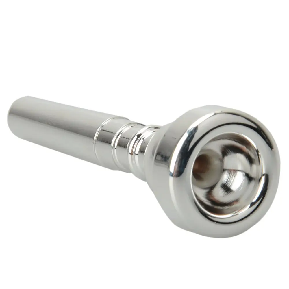 Новая Серебристая никелированная покрытием загубник для трубы 5c 3 35&quot|trumpet mouthpiece