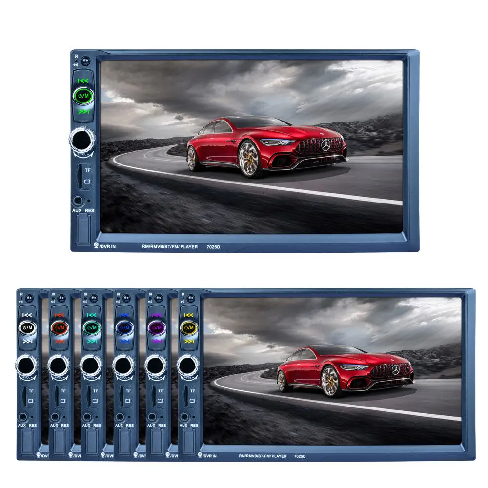 GUBANG 7 дюймов HD Автомобильный MP5 плеер Радио цифровой сенсорный экран Bluetooth Handsfree