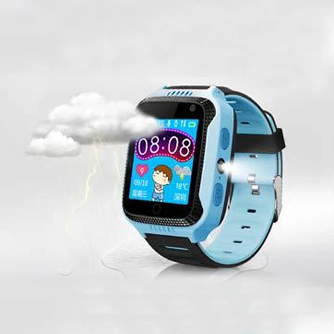  Neue Q528 Kinder Smart Uhr mit Kamera Beleuchtung GPS Smart Uhr Schlafen Monitor SOS Baby Uhr 2G SI