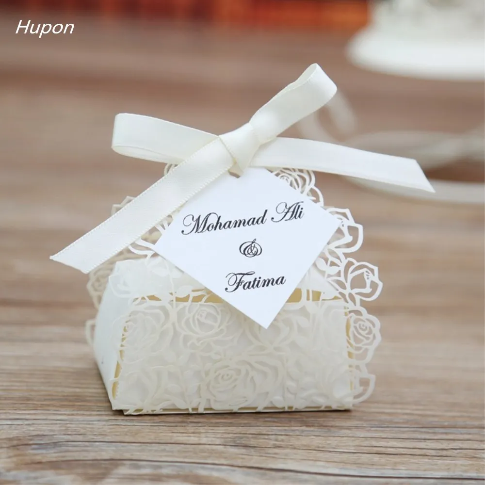 50pcs Elegant Wedding Candy Box Favor Boxes Chocolate Box Wedding Gifts