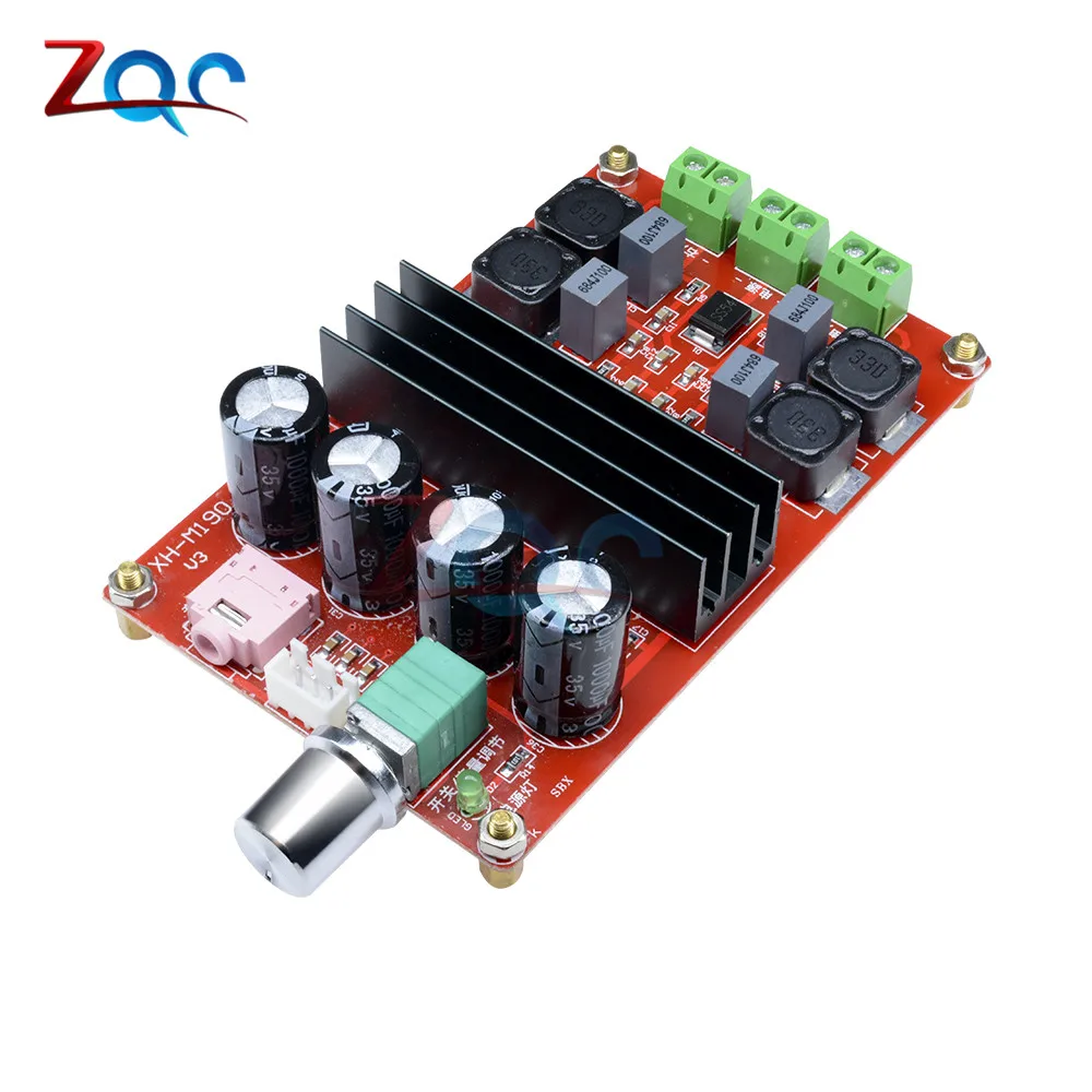 Двухканальная плата цифрового усилителя звука для Arduino TPA3116D2 100 Вт + 12 24 В 2x100 Вт|board