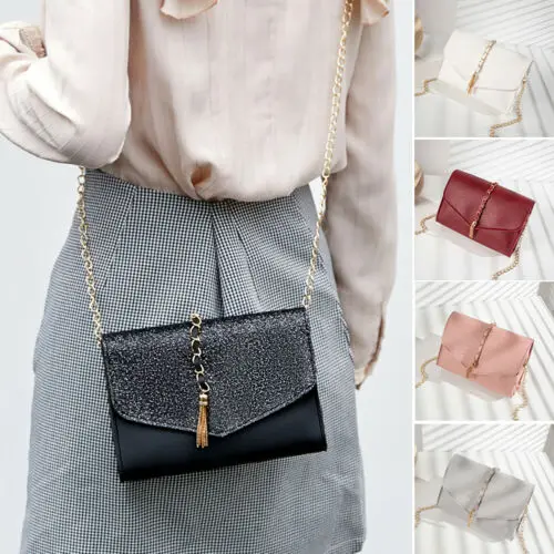 

Shoulder Bag Women Ladies Leather Shoulder Bag Tote Purse Handbag Messenger Crossbody Satchel