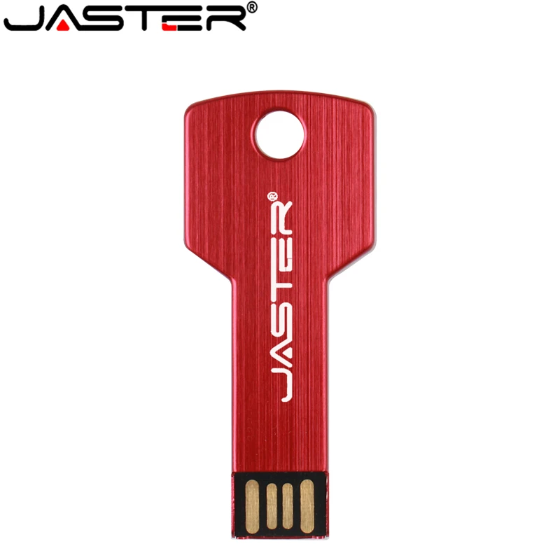 JASTER USB флэш-накопитель 64 Гб металлический ключ Флешка 64 Гб Водонепроницаемый флеш-накопитель USB 2,0 USB Флешка карта памяти USB флеш-накопитель на заказ металл